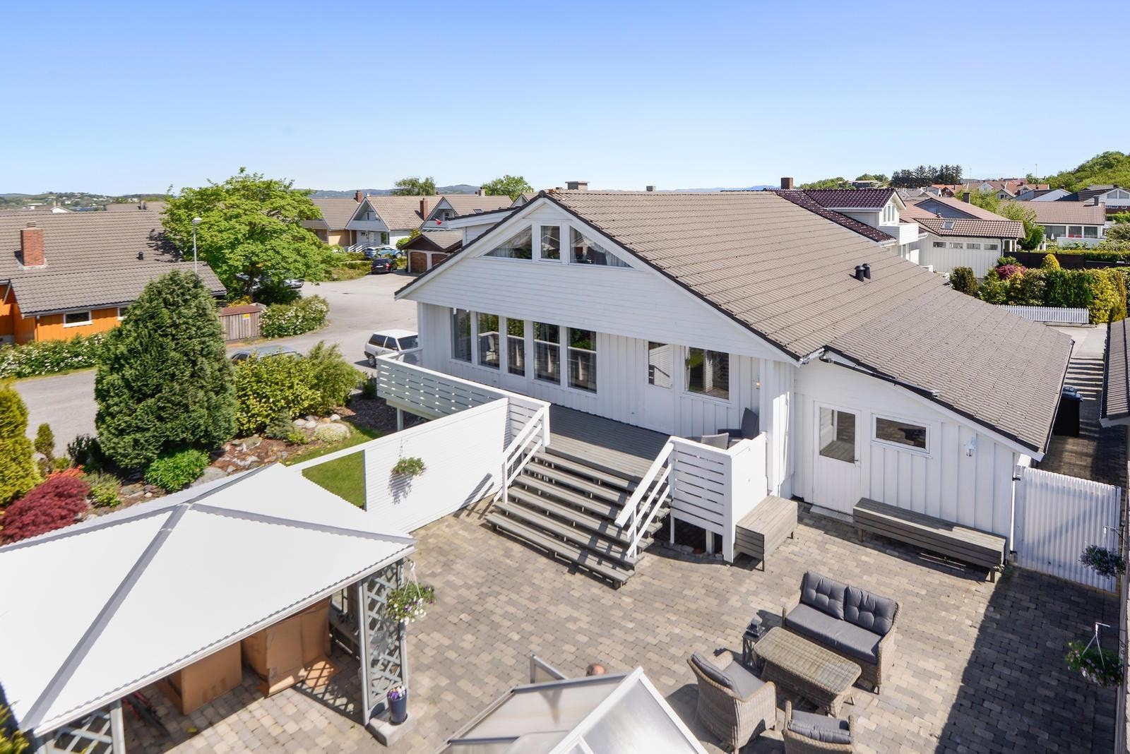 Bildet viser fasade fra baksiden Galleribilde