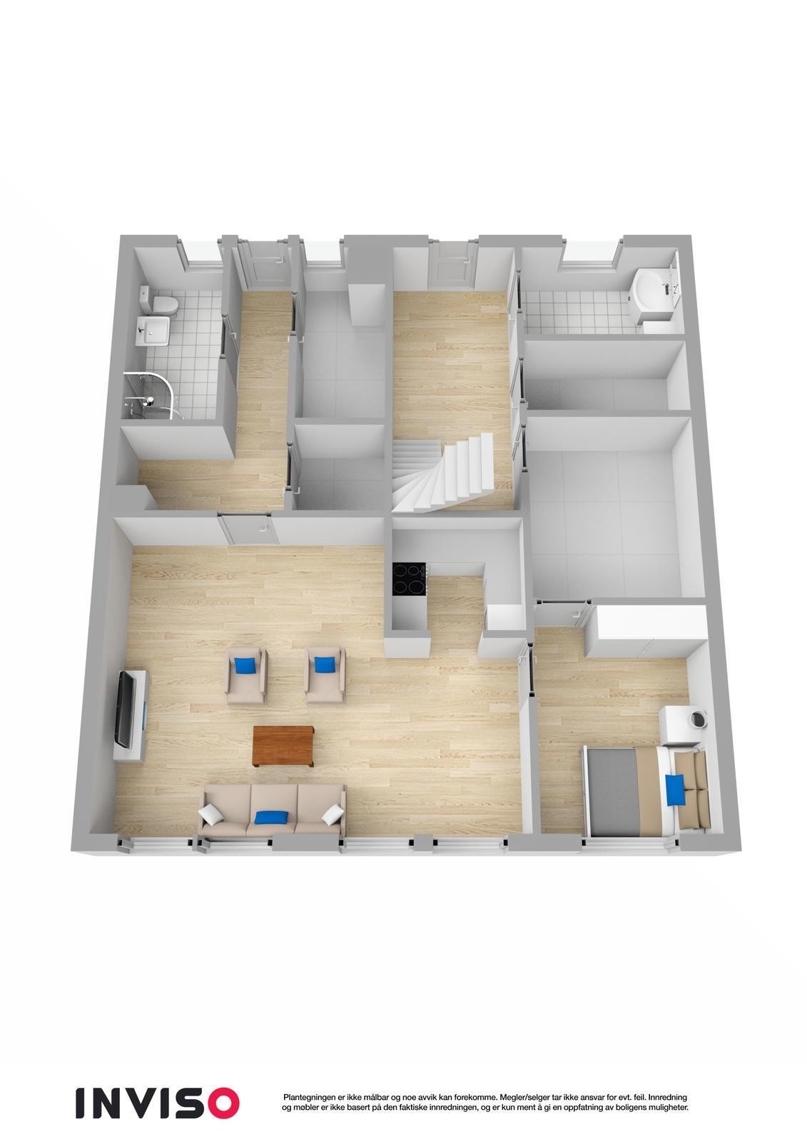 3Dplan - kjelleretasje Galleribilde