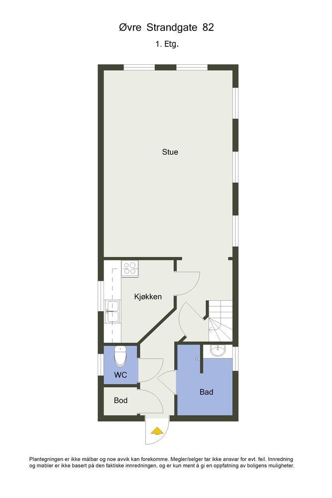 Tegninger Øvre Strandgate 82 01 2D Galleribilde