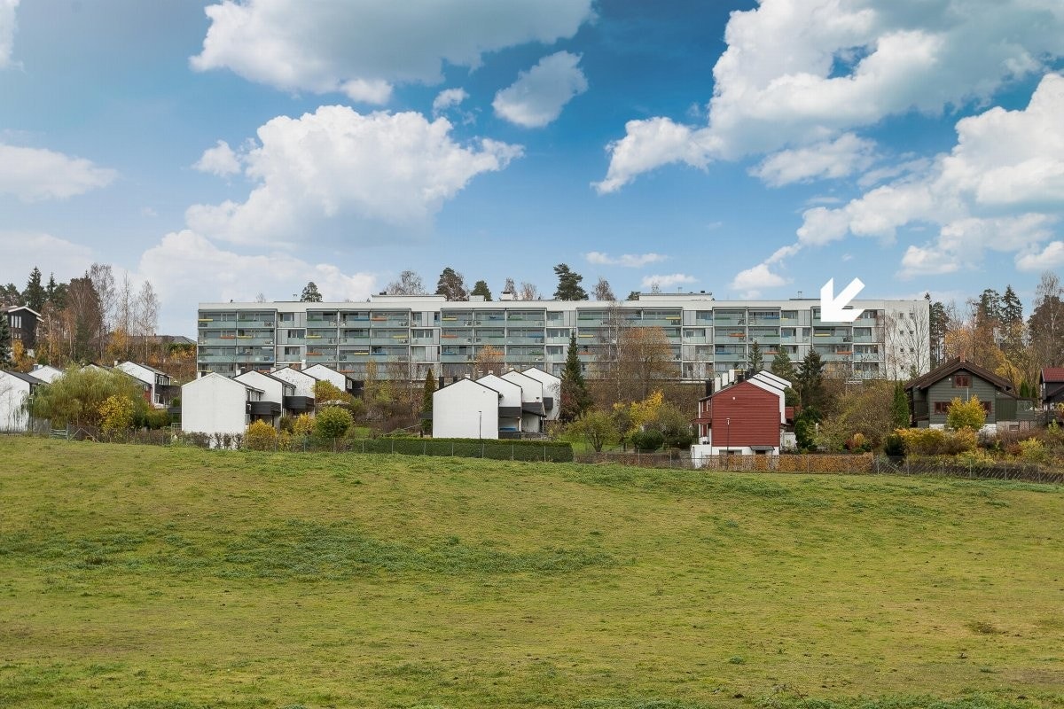Fasade av blokken på balkongssiden Galleribilde