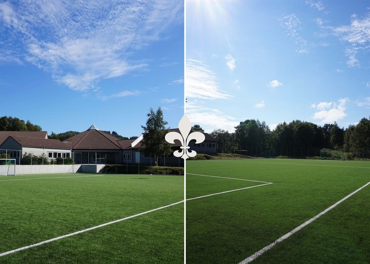 Avstanden til Vestbygd Skole: 400 meter. Med andre ord får barna en kort og trygg skolevei der man nesten kan se skolen fra egen hage. Ved skolen ligger også en stor kunstgressbane der den nye Zlatan kan vokse frem. Galleribilde