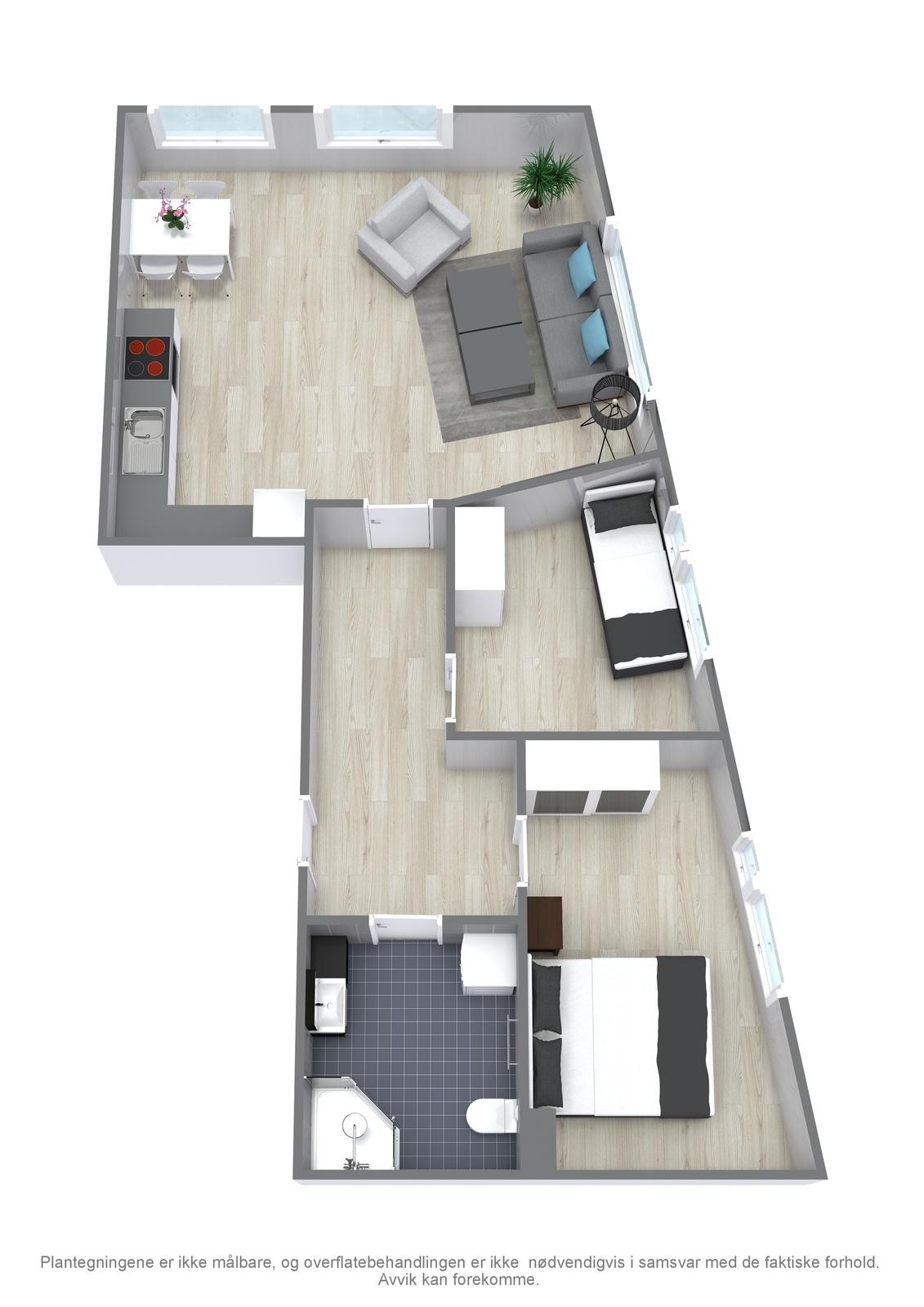 Floorplan letterhead - Sigurd Hoels vei 49 - Sigurd Hoels vei 49 - 3D Floor Plan Galleribilde