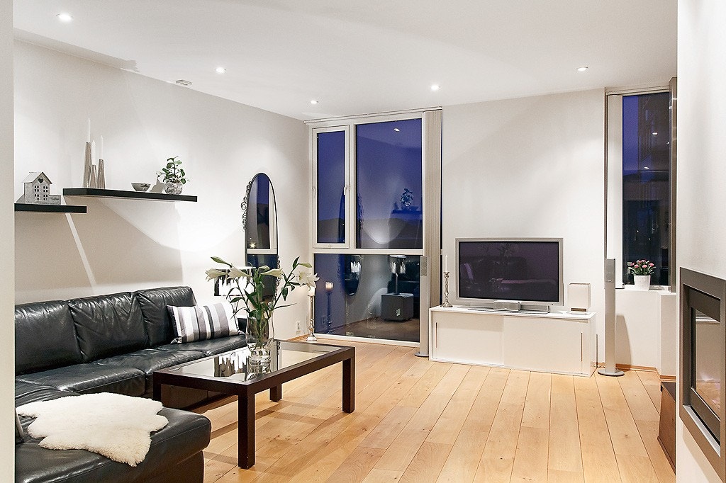 TVstue også i kjøkkendelen Galleribilde