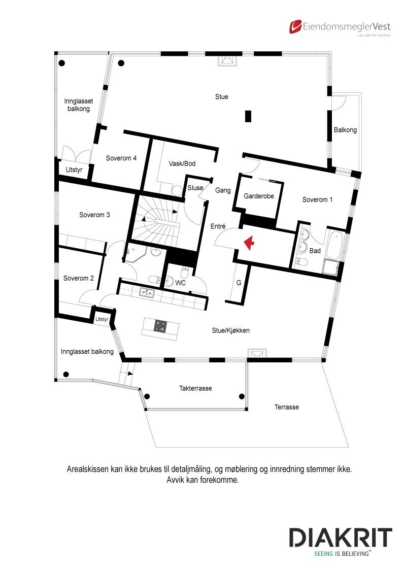 Plantegning Galleribilde