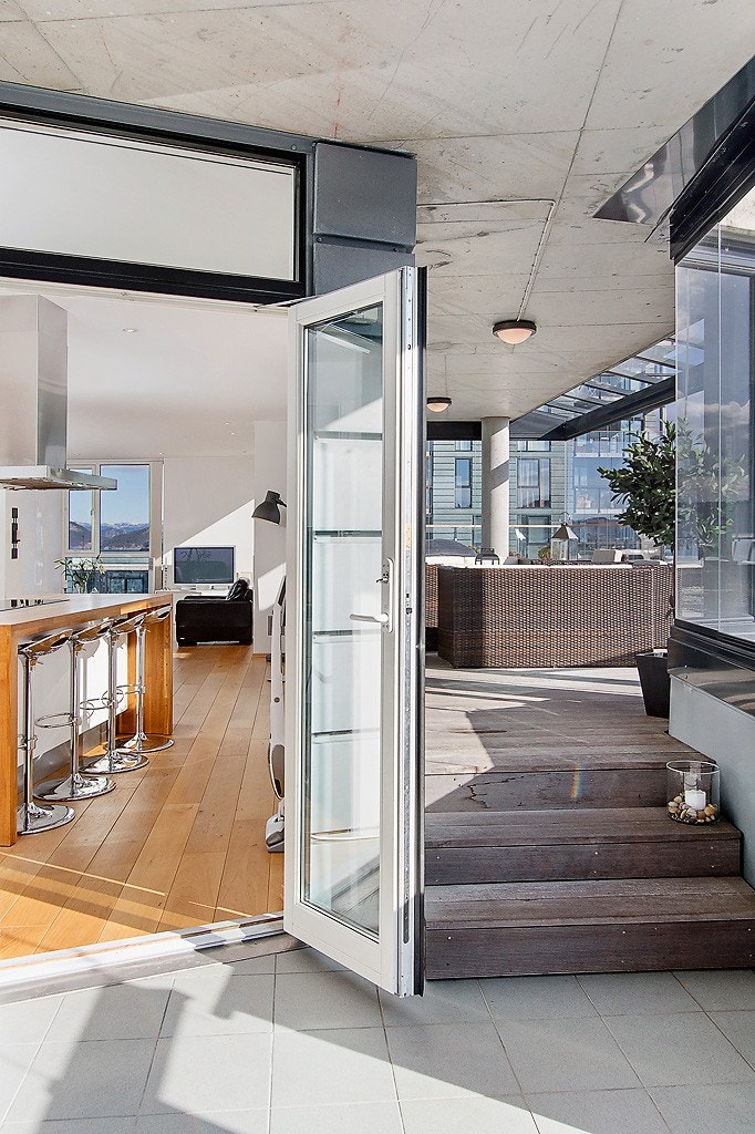 Innglasset balkong/ terrasse Galleribilde