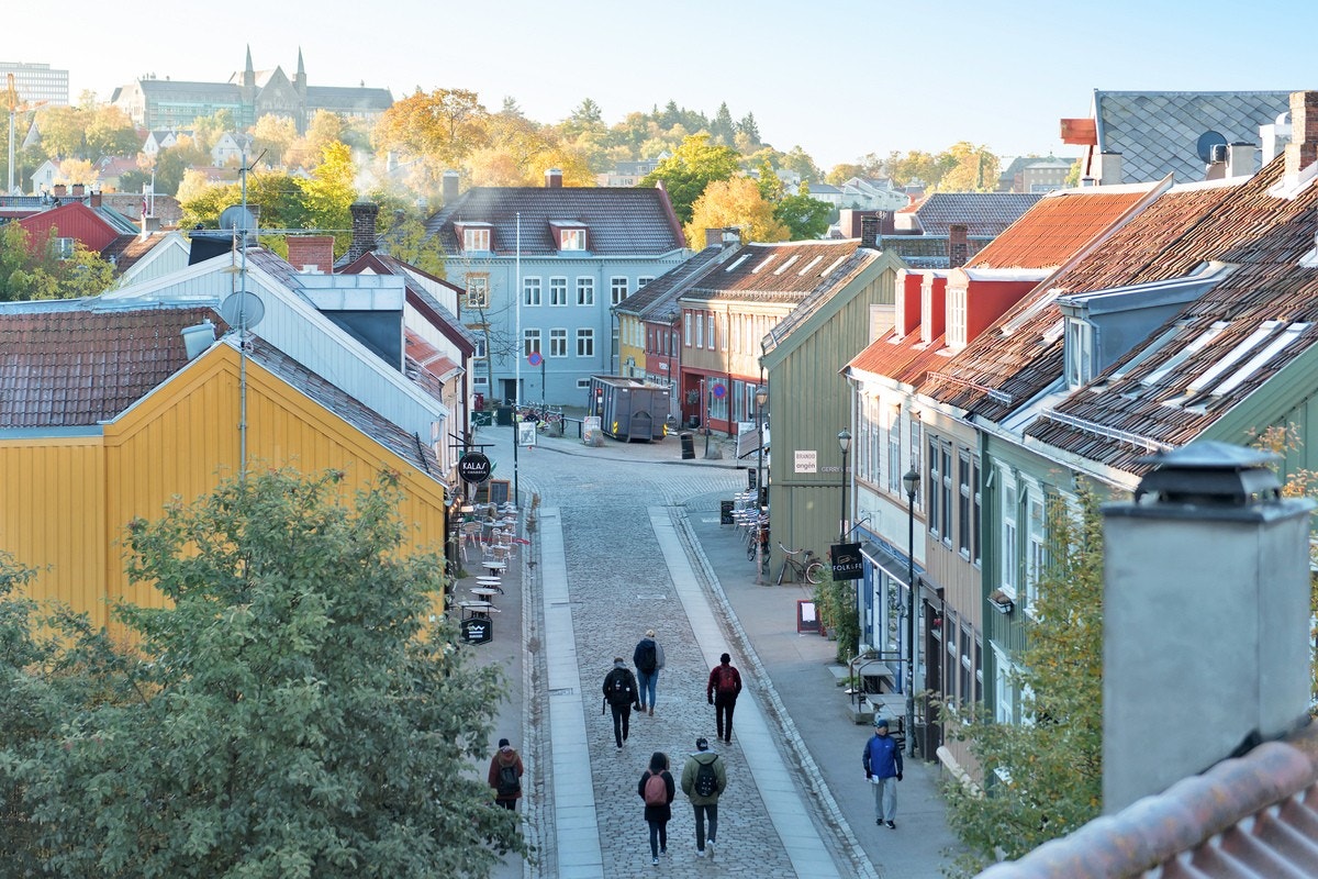 Utsikt til Bakklandet Galleribilde