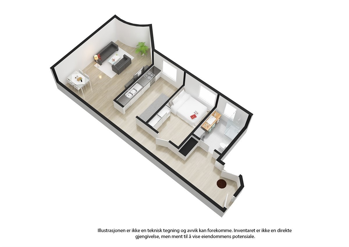 Plantegning. Ikke målbar. Galleribilde