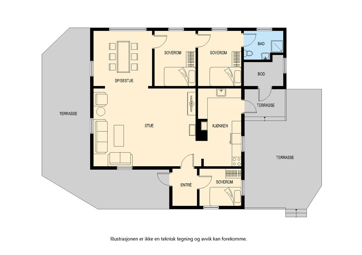 Plantegning Galleribilde