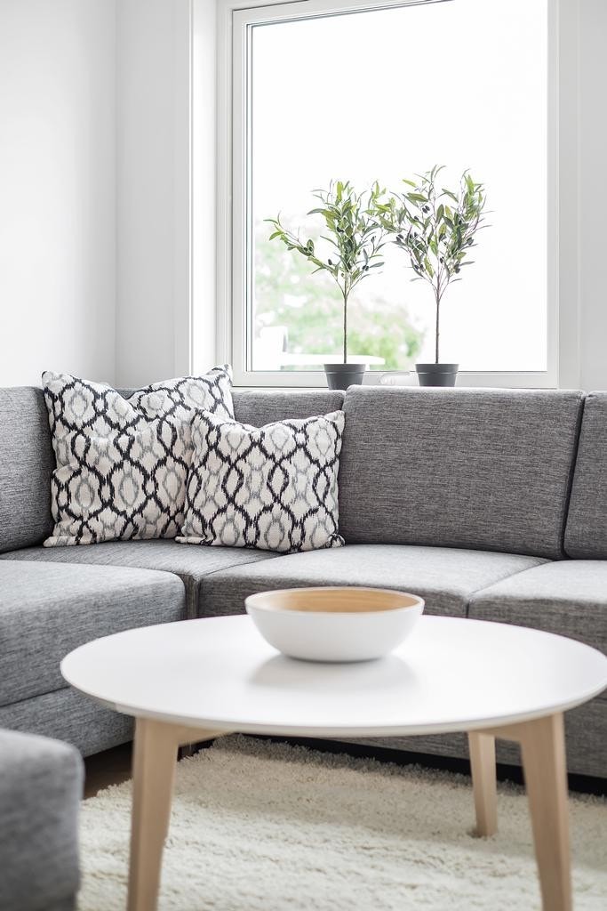 Koselig sofakrok i stue Galleribilde