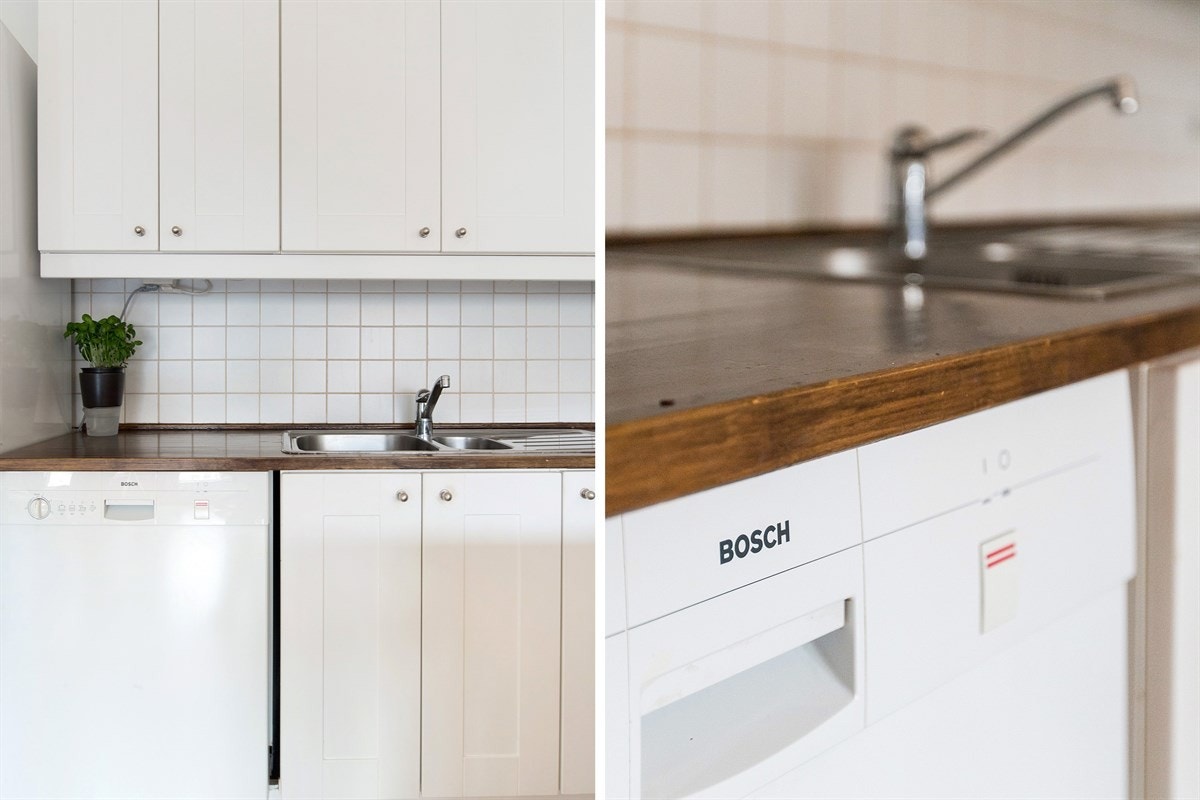 Benkeplatene er av heltre og har gode flater for tilberedning. Galleribilde