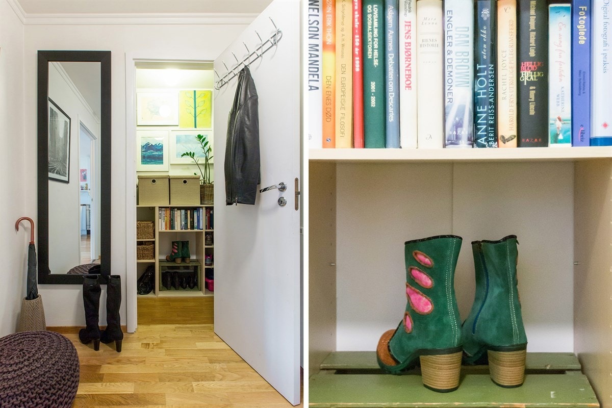 Boden ved entréen kan ha potensial som en walk-in closet. Galleribilde