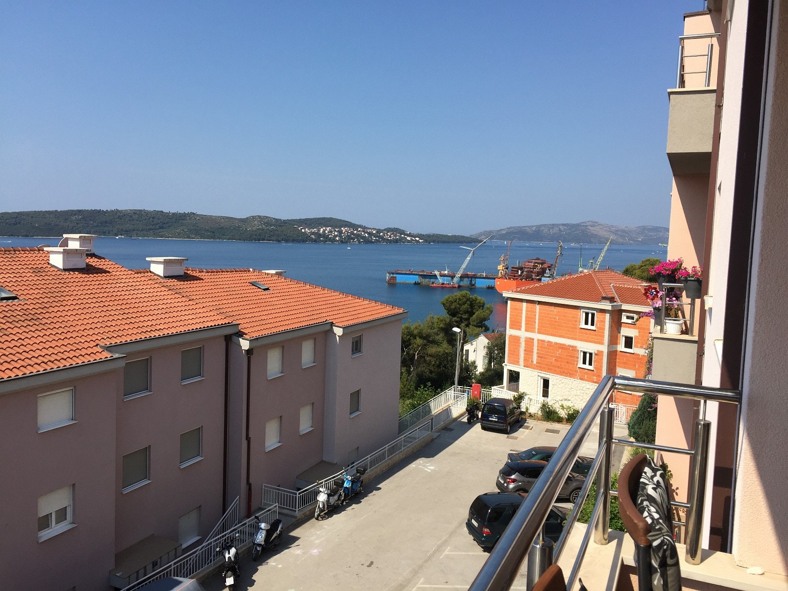 Utsikt fra balkong Galleribilde