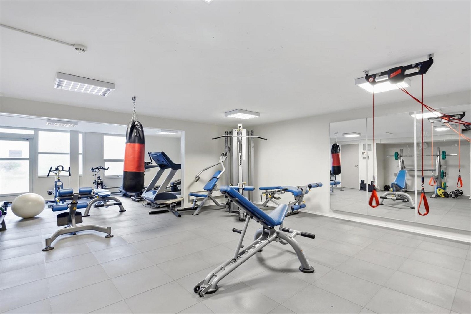 Borettslaget har trimrom og badstu til glede for beboerne. Galleribilde