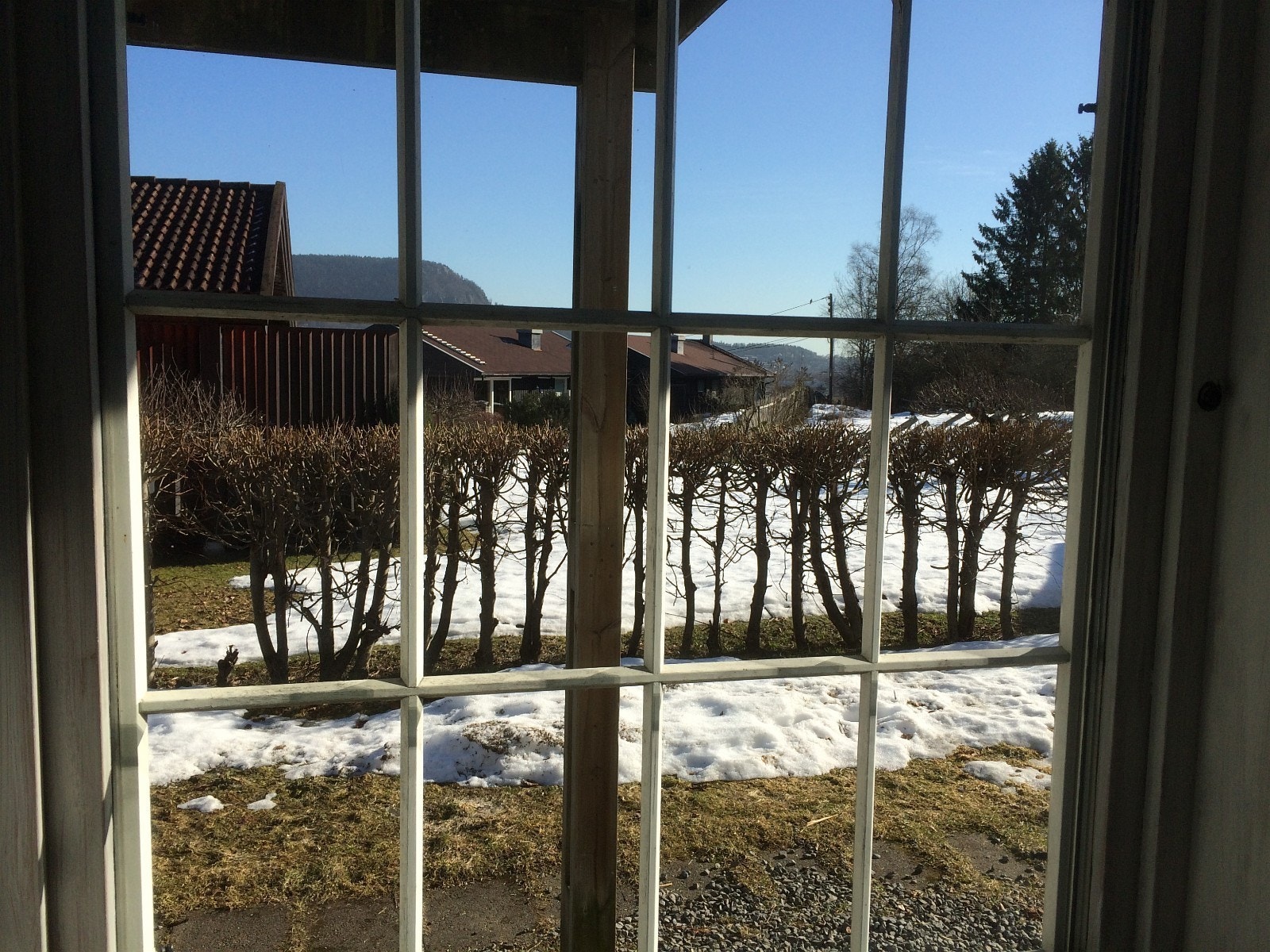 Utsikt fra stuevinduet Galleribilde