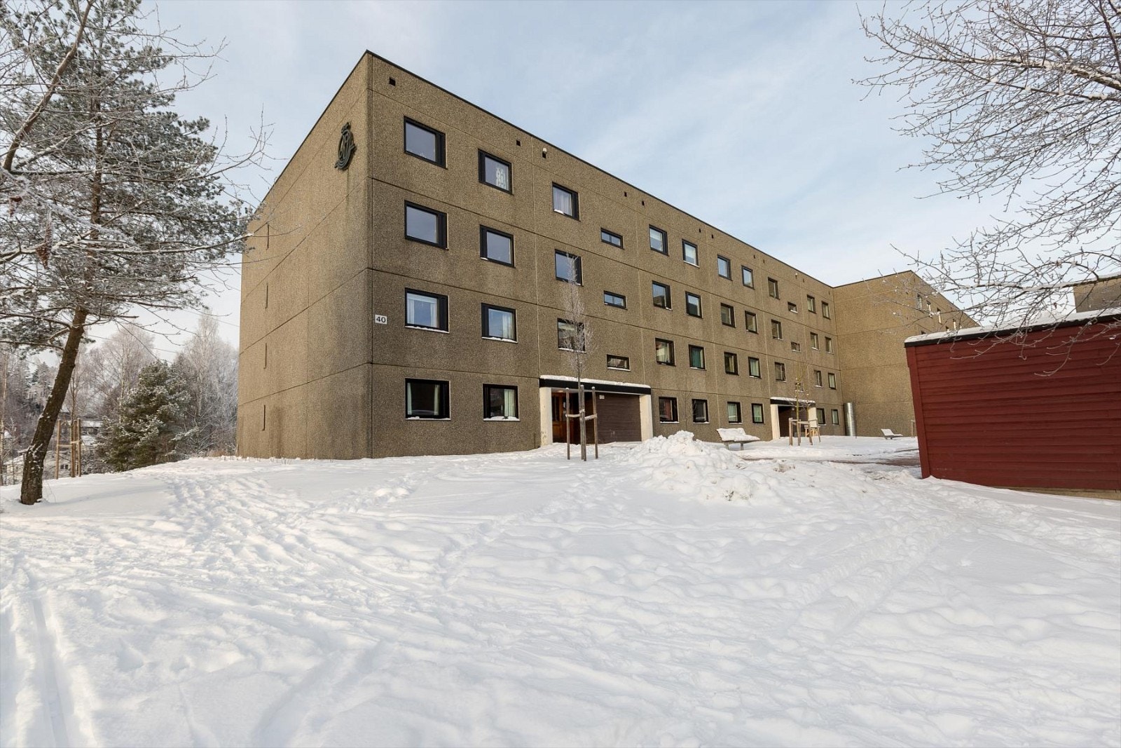 Fasade inngangsparti. Galleribilde