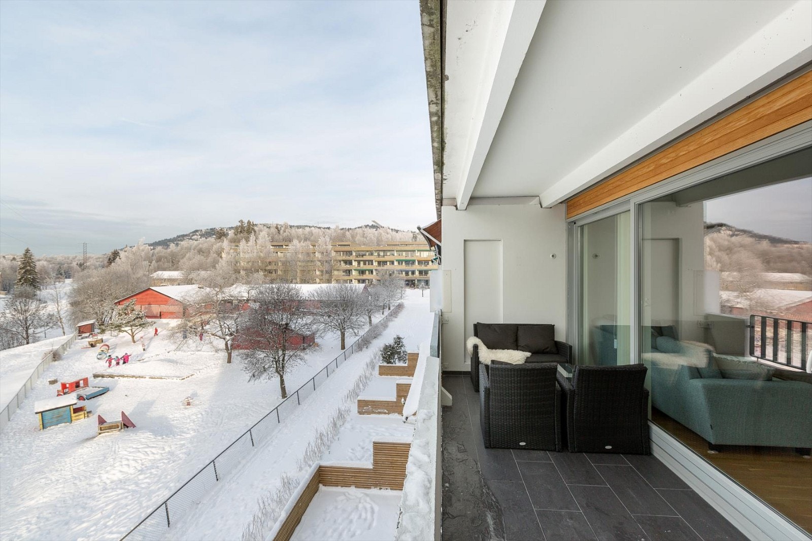 Fritt og usjenert utsyn mot flotte grøntarealer. Galleribilde