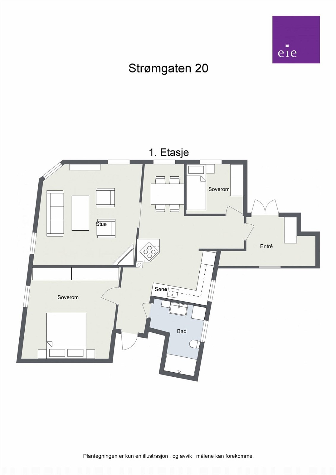 Plantegning 2D Galleribilde