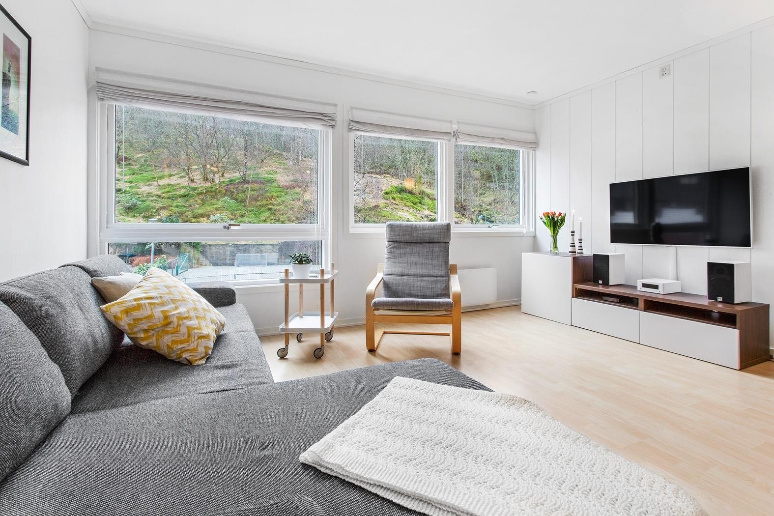 Felleskostnadene inkluderer bl. a. kabel-tv/internett og varmtvann Galleribilde