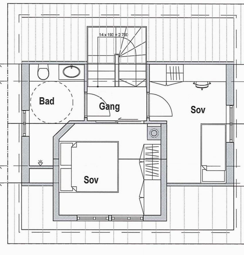 Plantegning 2. etasje Galleribilde