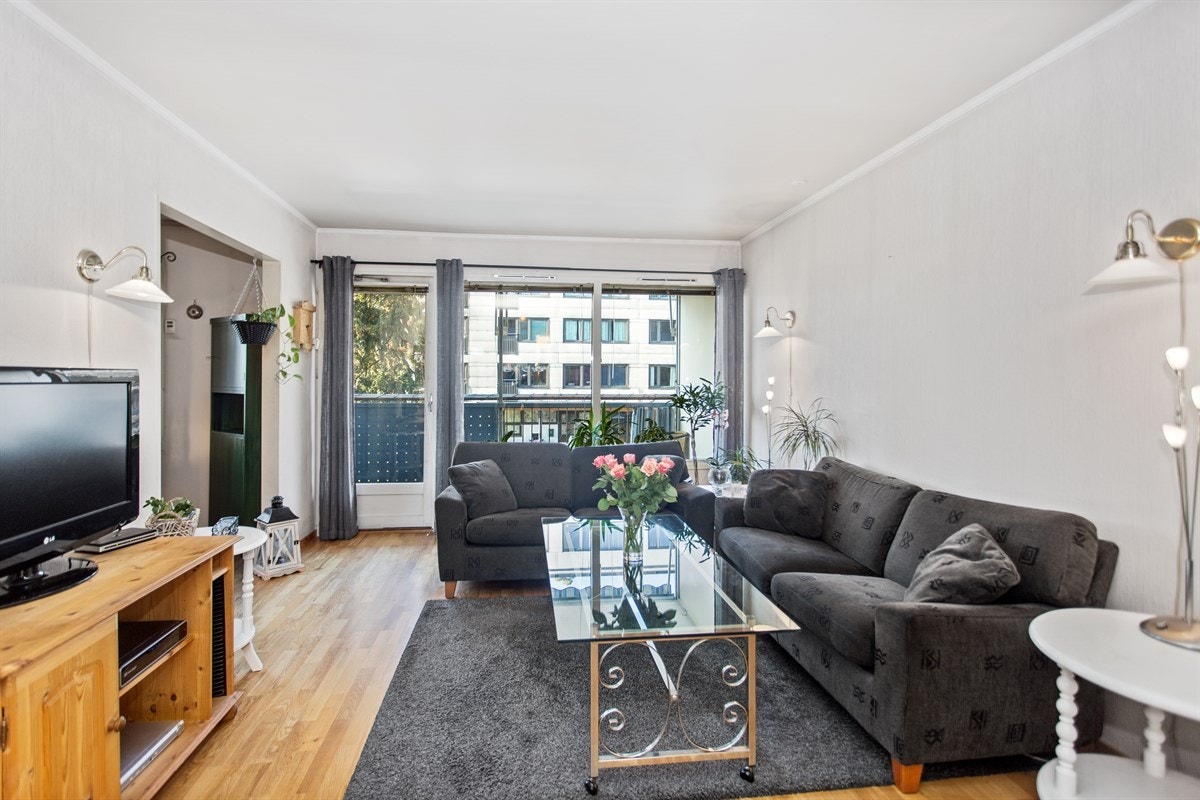 Stue med utgang til balkong Galleribilde