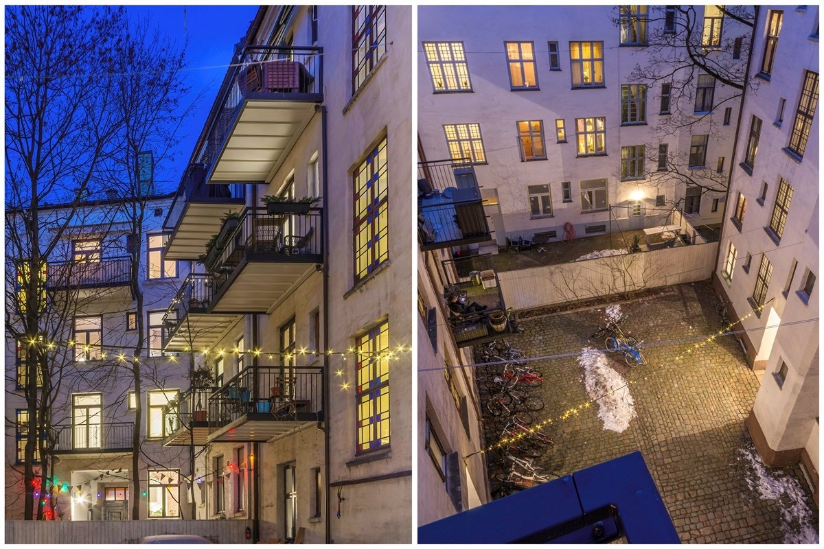 Bakgård Galleribilde