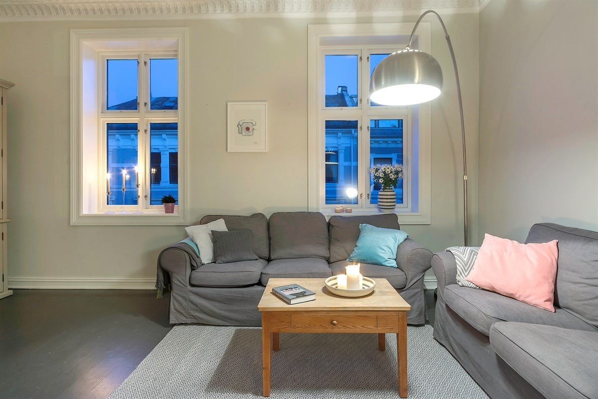 Luftig og tiltalende stue. Galleribilde