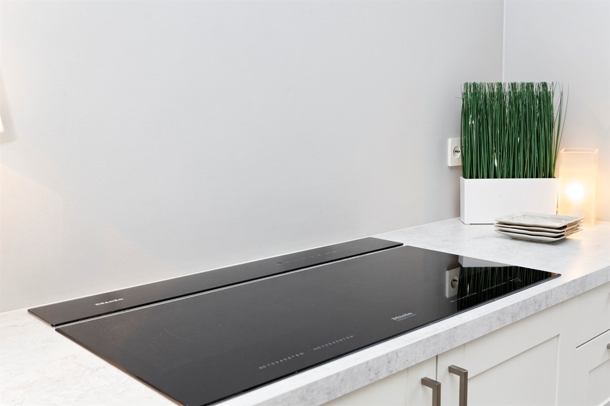 Nedfelt benkeventilator med fett- og kullfilter. Galleribilde