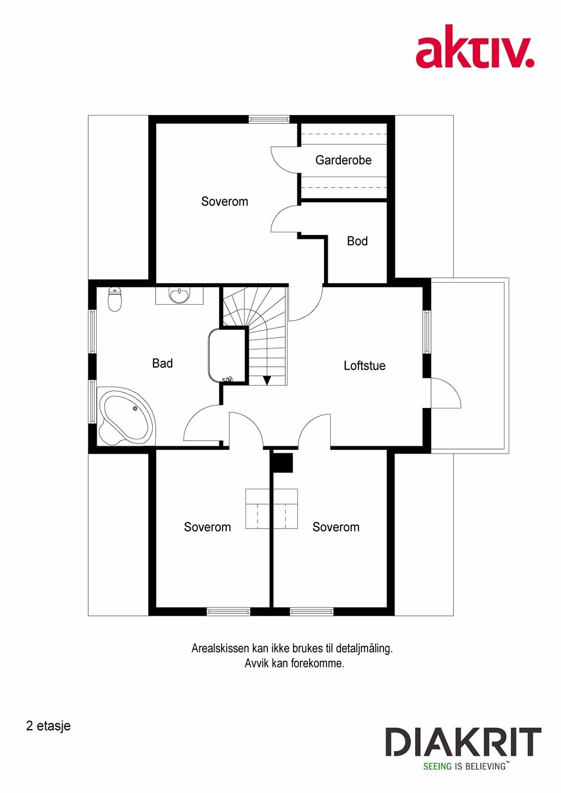 Plantegning 2D 2.etg Galleribilde