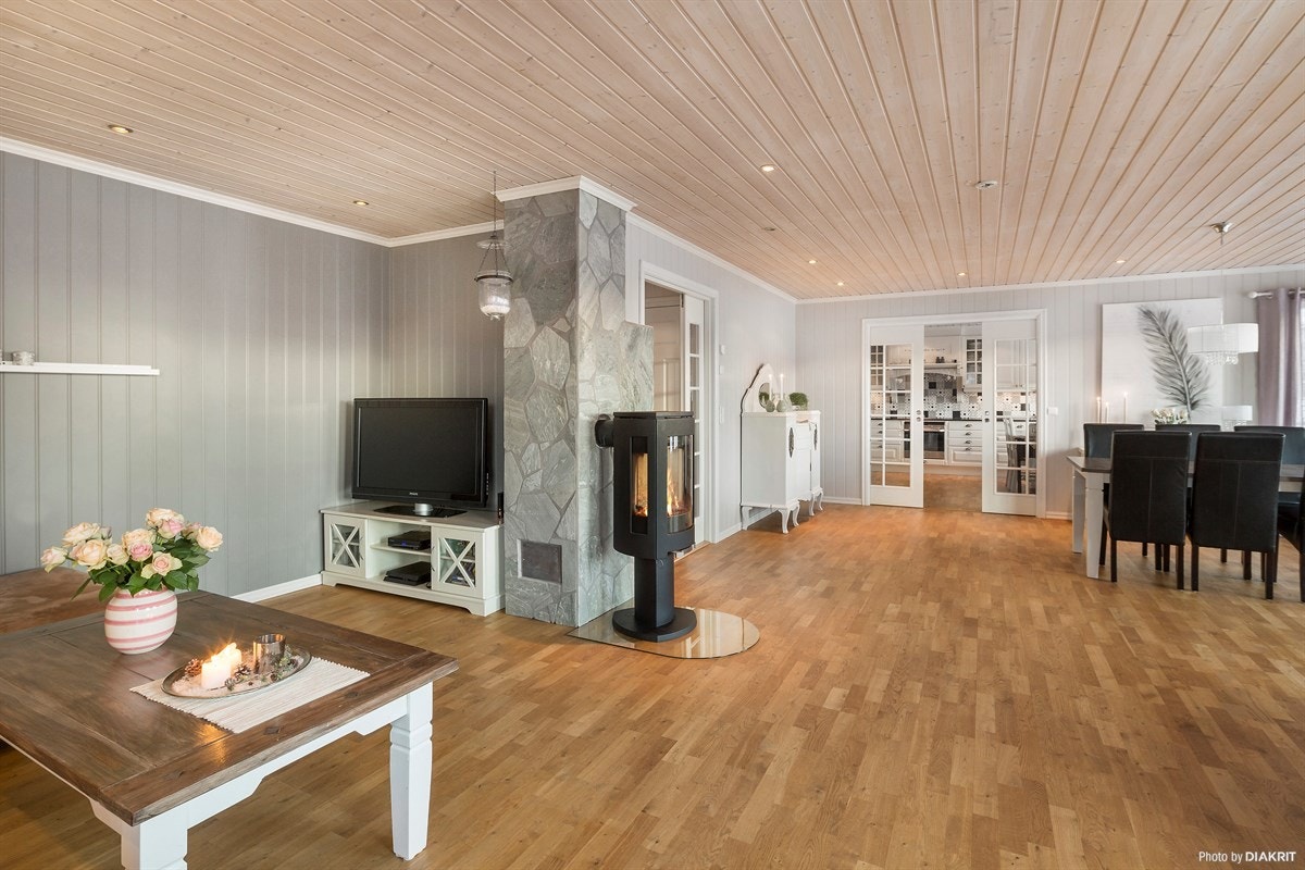 Stor og luftig stue Galleribilde