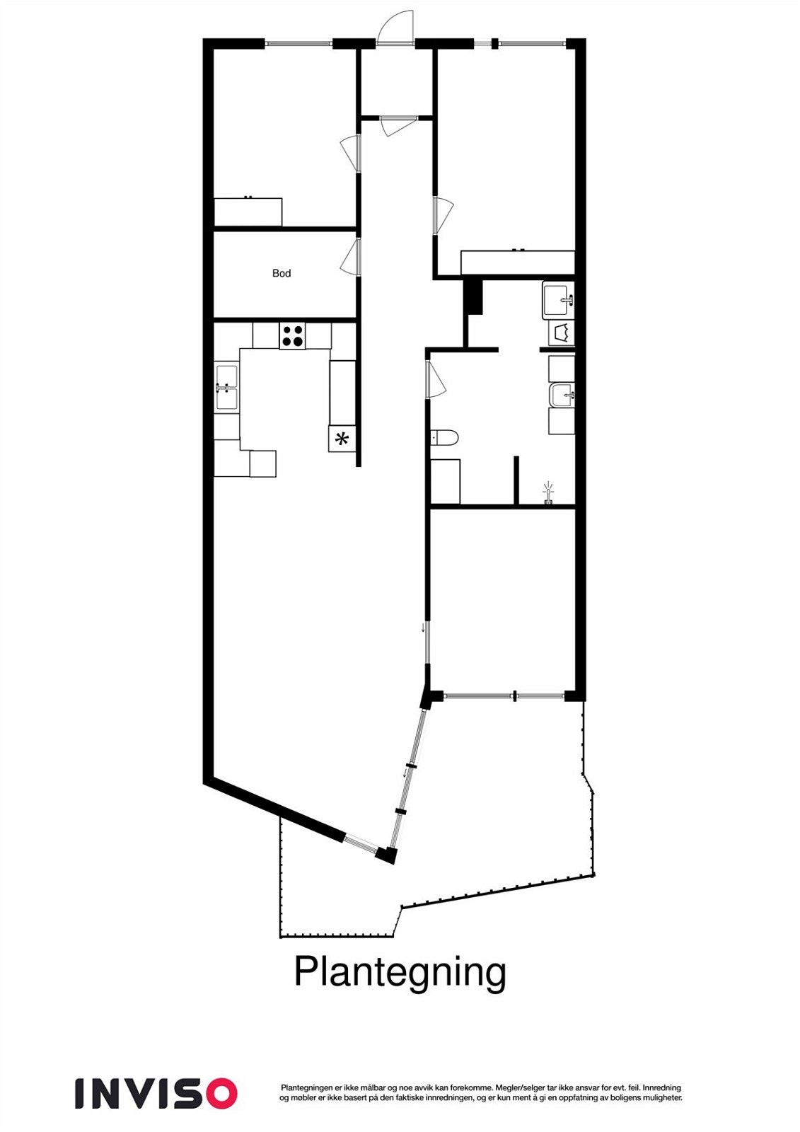 PROA Eiendomsmegling - 2D plantegning. Galleribilde