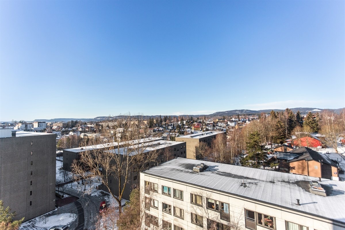 Nydelig utsikt fra balkong Galleribilde