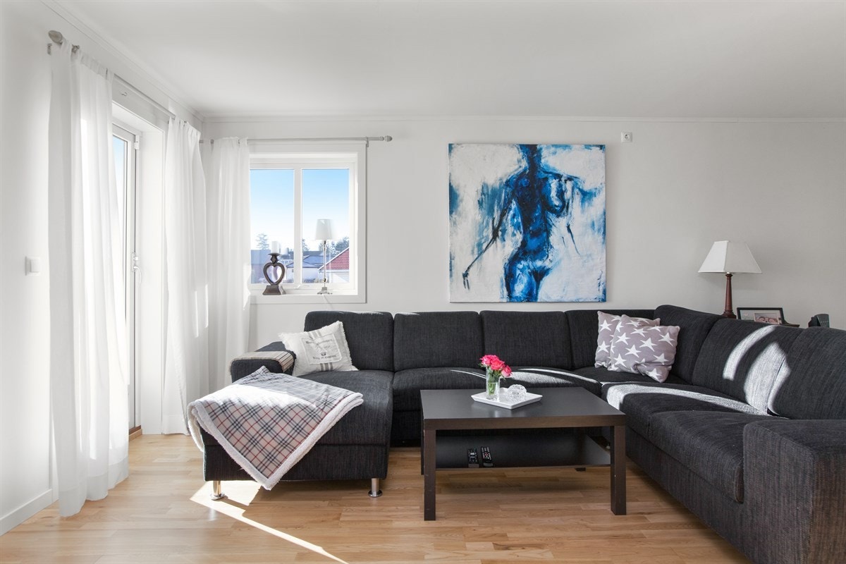 Stuen med utg. til terrassen mot sydvest Galleribilde
