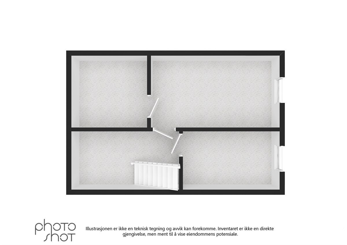 Plantegning U.etg. - 3D Galleribilde