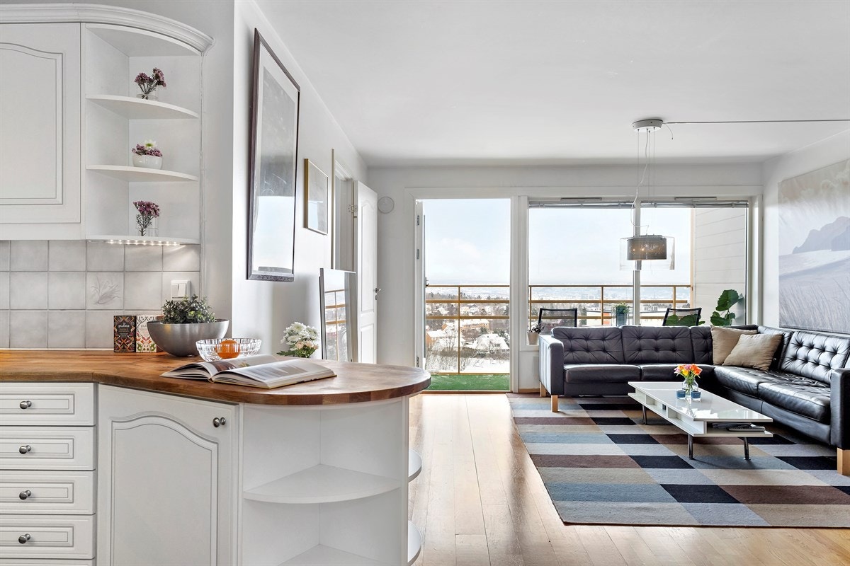 Stue med kjøkken Galleribilde