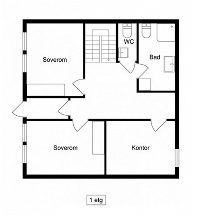 Planløsning første etasje Galleribilde