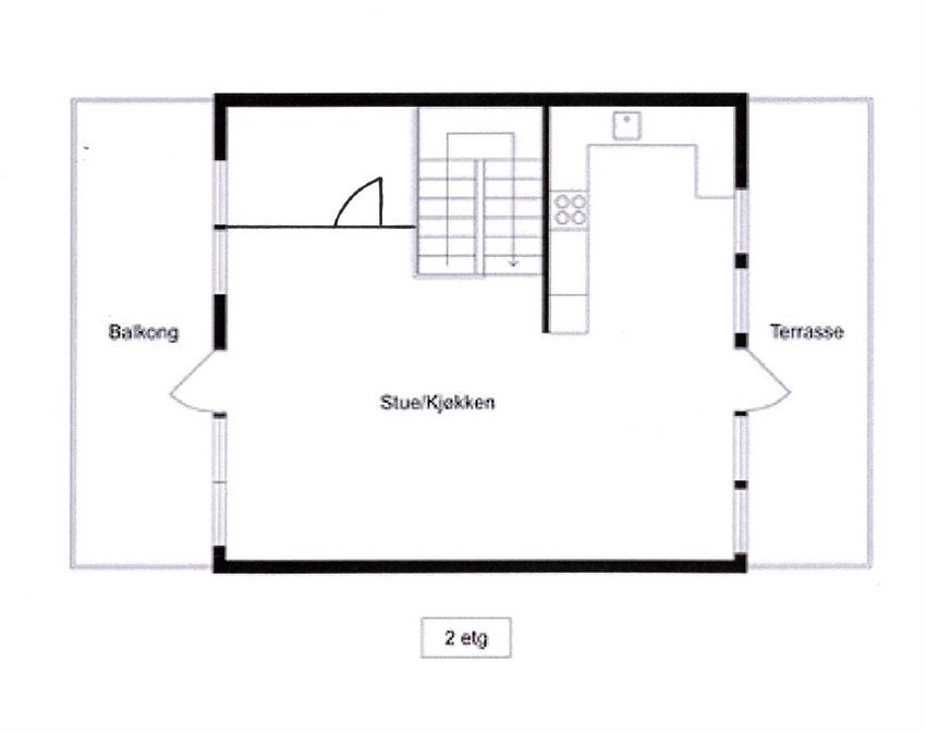 Planløsning andre etasje Galleribilde
