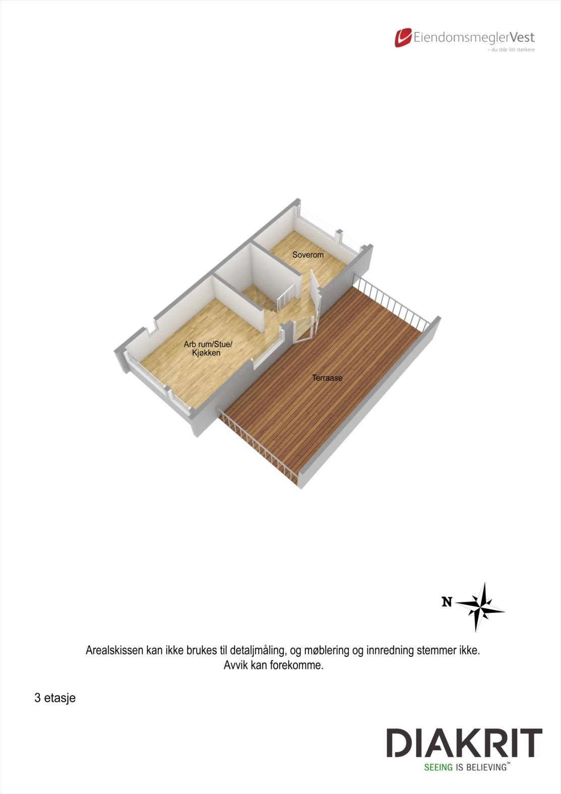 Plan 3. etasje Galleribilde