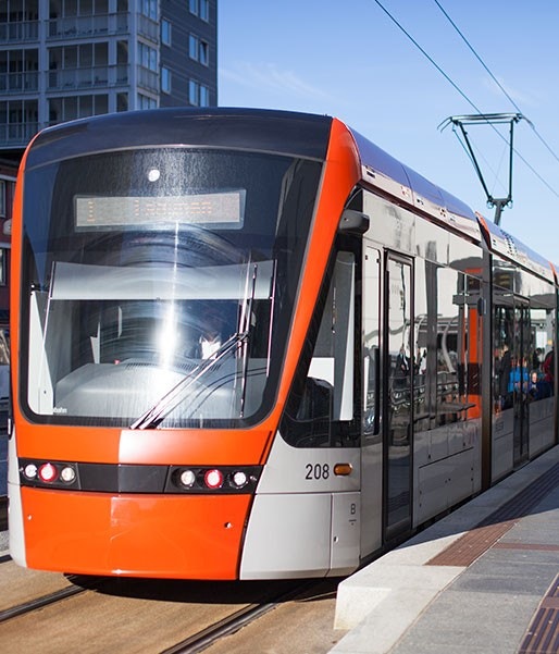 Kort vei til Bybane stopp Galleribilde