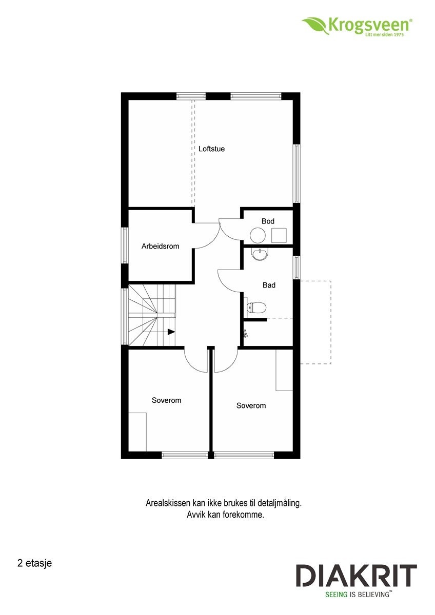 Plantegning 2. etasje Galleribilde