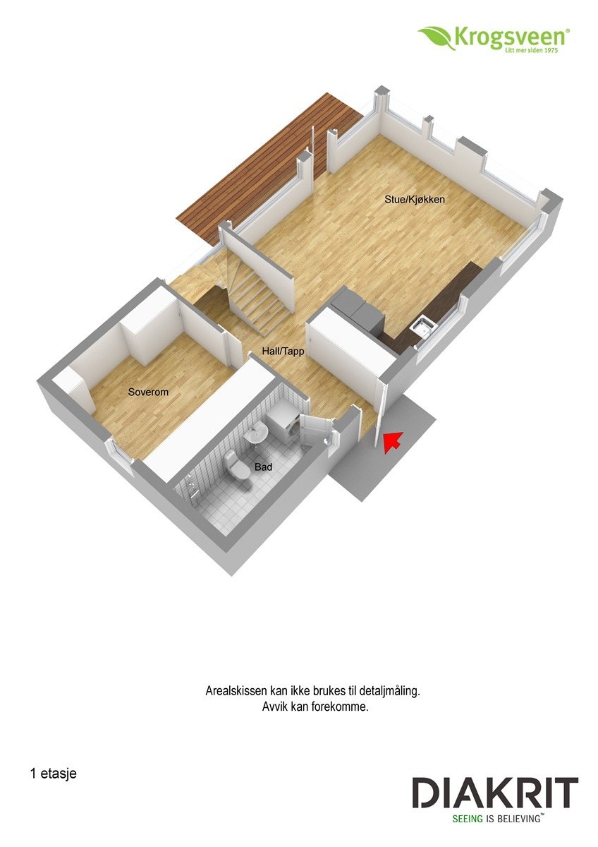 Plantegning 3D Galleribilde