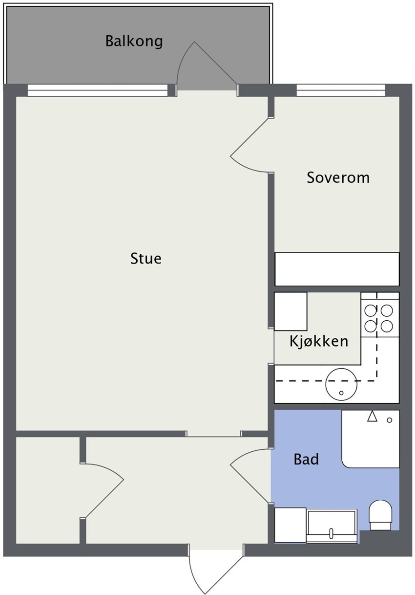 Dagens plantegning 2D. Galleribilde