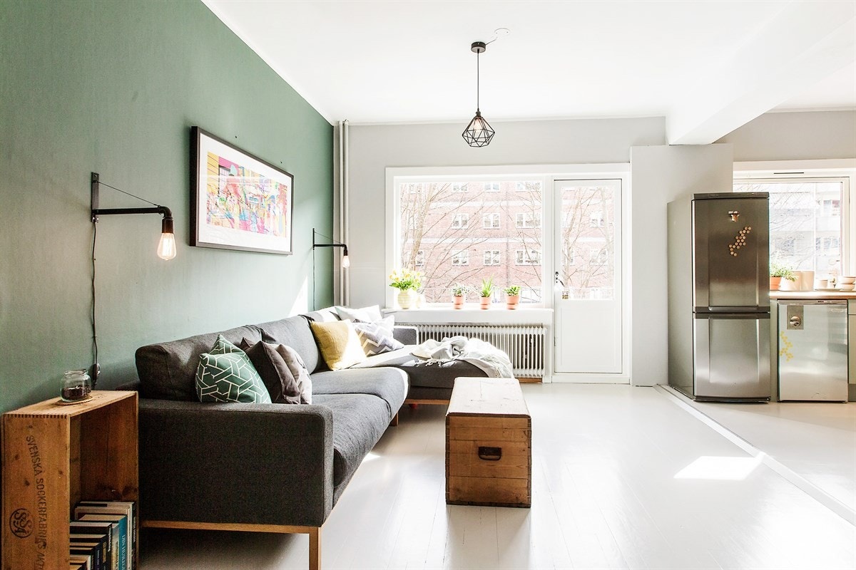 Vel så moderne og ikke minst arealeffektiv er romløsningen. Galleribilde