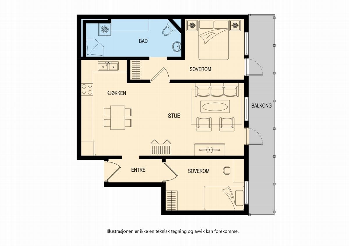 Alternativ planløsning - smart mtp investering eller ved behov. Galleribilde