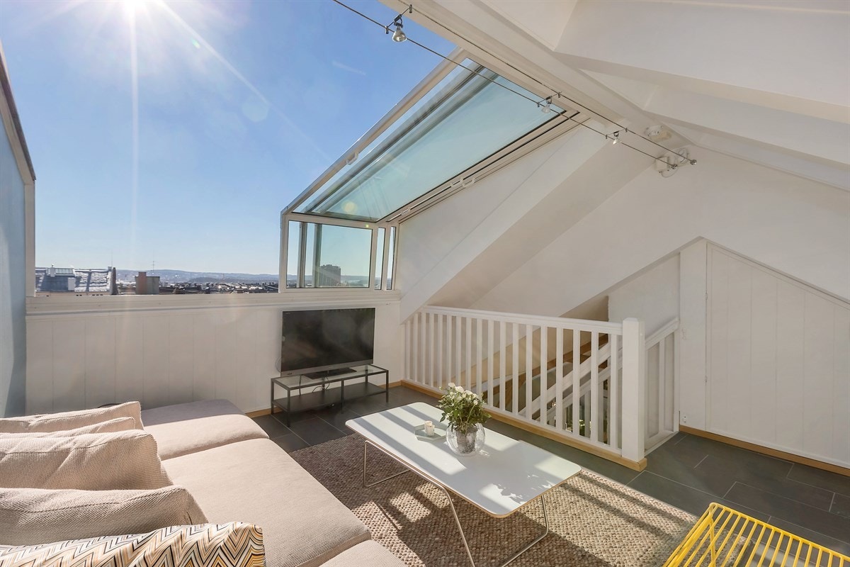Unik loftstue/takterrasse. Galleribilde