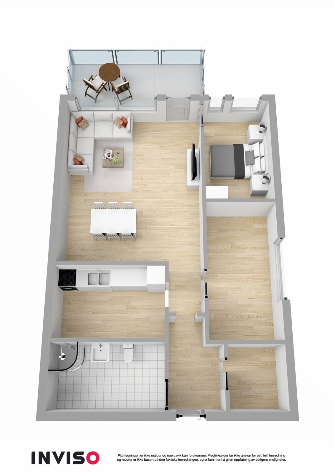 3D plantegning Galleribilde