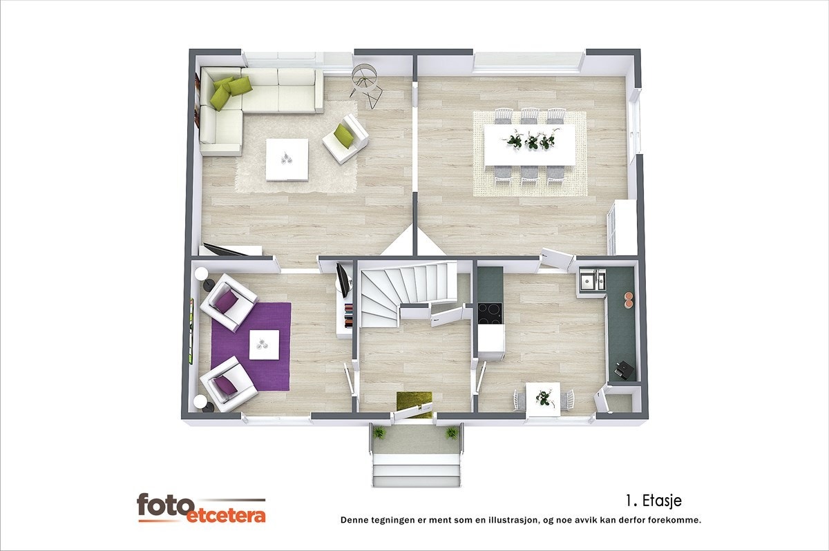 3d Halvors vei 3 1.etg Galleribilde