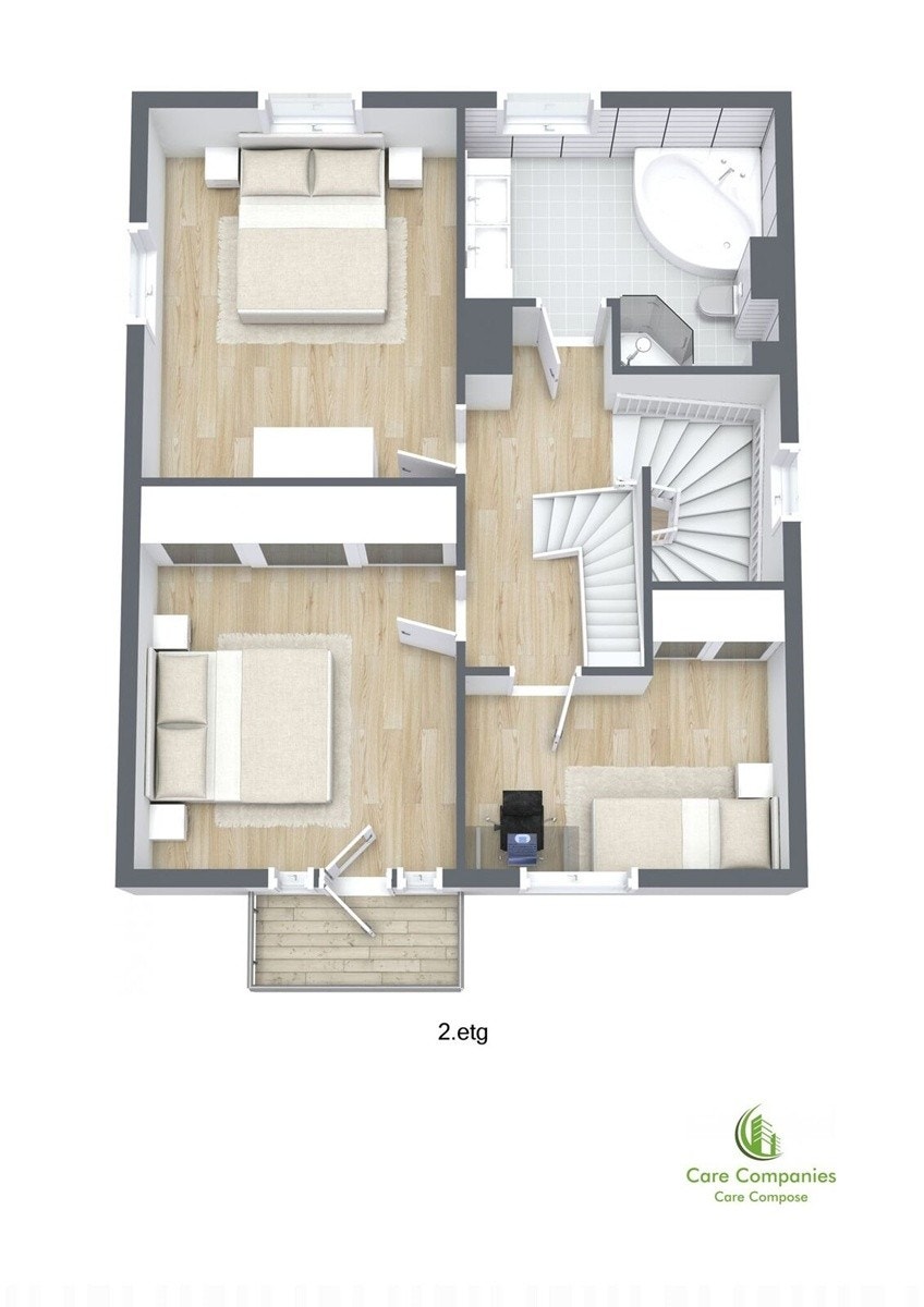 Plantegning 2. etasje Galleribilde