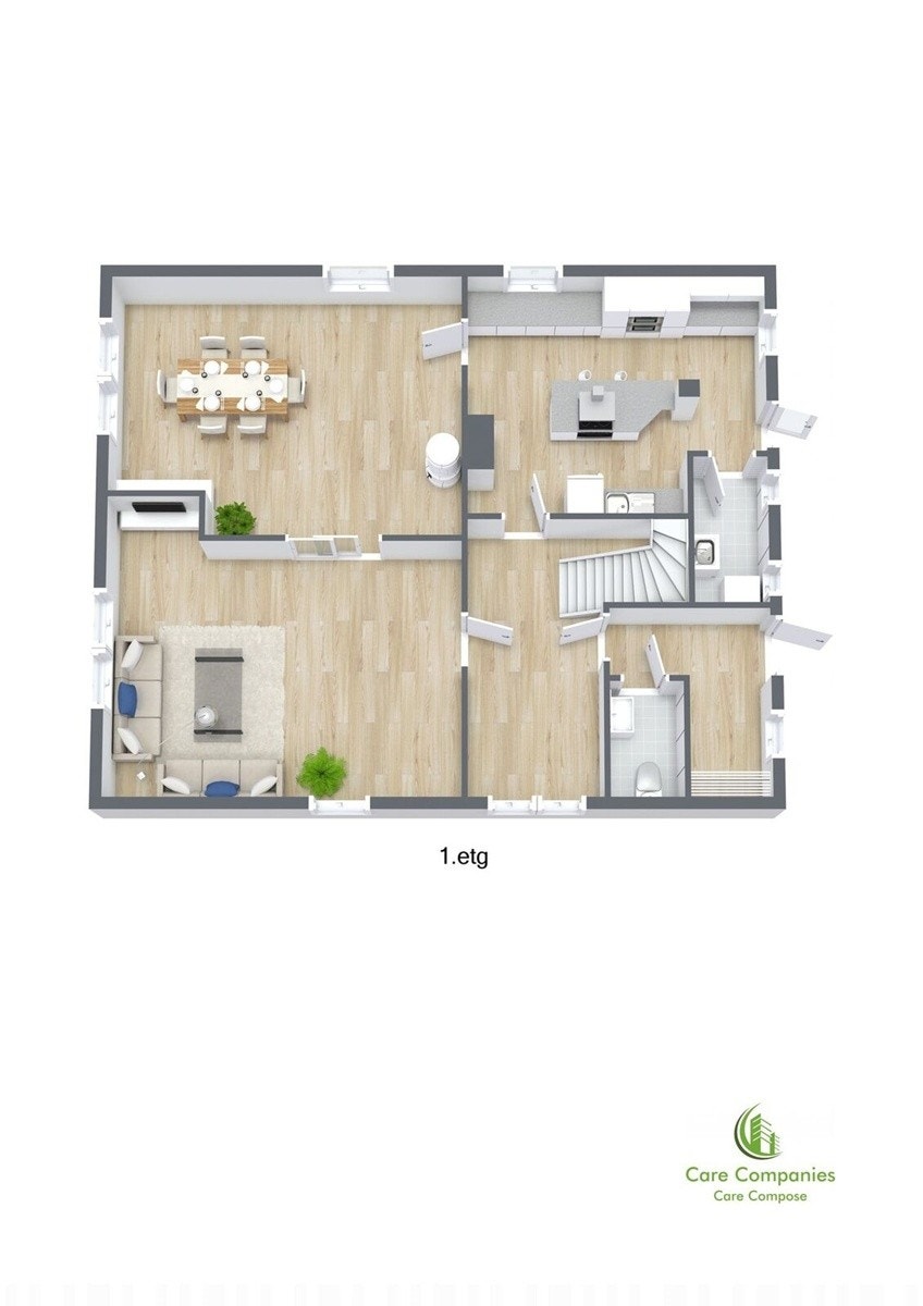 Plantegning 1. etasje Galleribilde