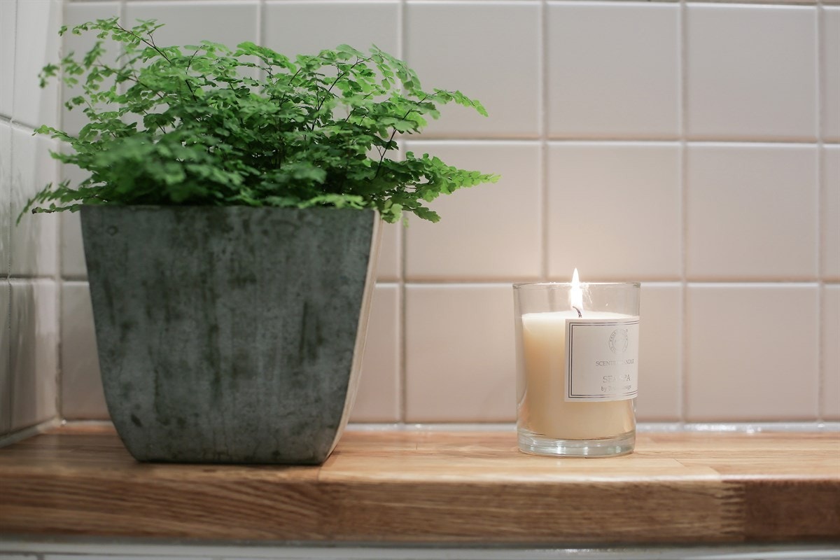 Her ligger alt til rette for en god start på dagen, da du trer føttene inn på et flislagt gulv med en behagelig varme. Galleribilde