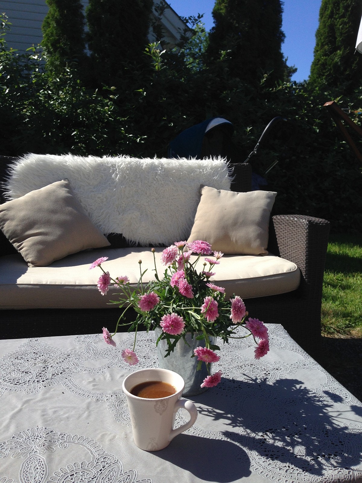 Koselig uteplass Galleribilde